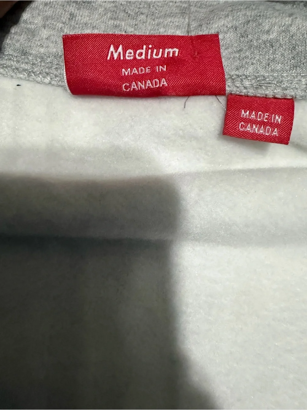 Supreme Grey Zip-Up Hoodie with Red Small Box Logo